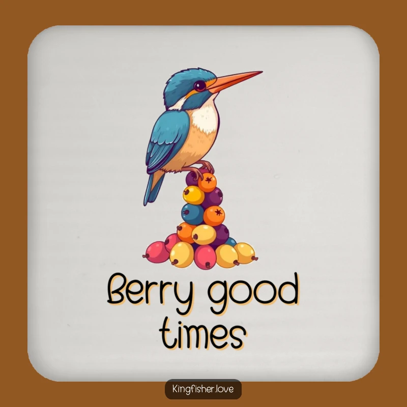 Funny Kingfisher Berry Balancing Coaster: Hilarious Table Protector