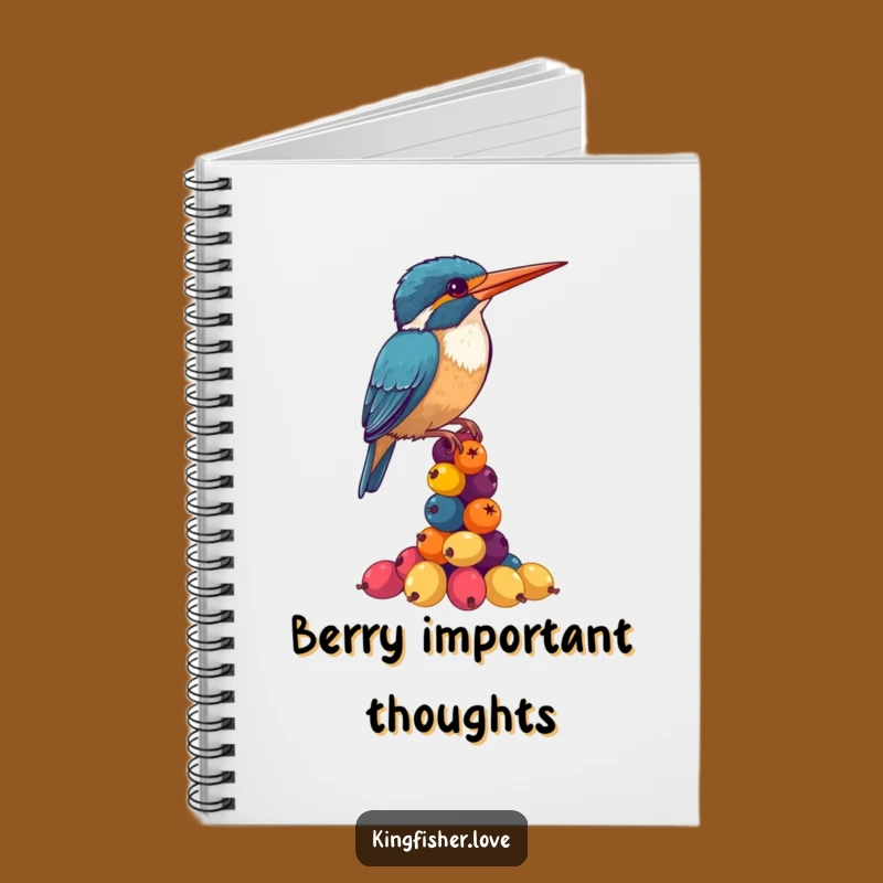 Funny Kingfisher Berry Balancing Notebook: Hilarious Journal Gift