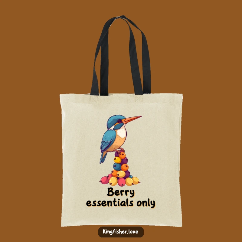 Funny Kingfisher Berry Tower Tote Bag: Stylish & Hilarious Gift